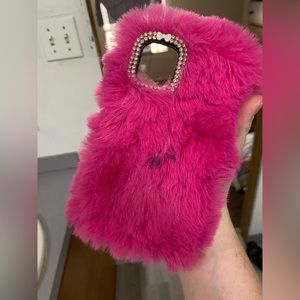 iPhone 11 fluffy case